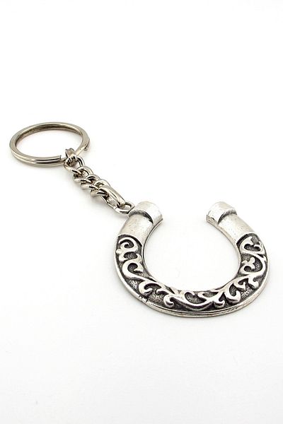 Solfera Horseshoe-Shaped Horse Fortune Luck Ancient Metal Keychain Kc210