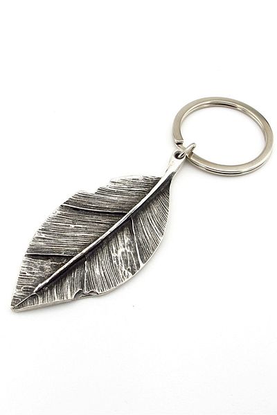 Solfera Spring Forest Themed Metal Keychain - Leaf Nature Kc179