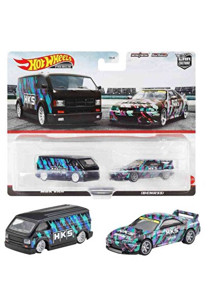HOT WHEELS 2 li Premıum MBK Van/Nıssan Skylıne GT-R (BCNR33)