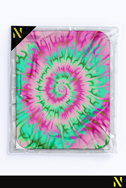 nilizma Цветна подложка за мишка с батик мотив и неплъзгаща се основа за дома и офиса