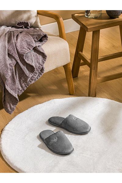 LC Waikiki LCW HOME Λούτρινες Ανδρικές Παντόφλες Σπιτιού