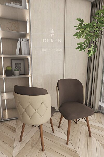 DEREN HOME Novella Serisi 4 Adet Mutfak Ve Salon Sandalyesi