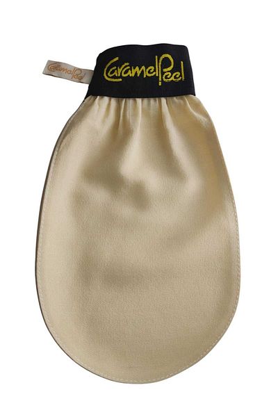 CaramelPeel Ecru Bath Shower Scrub Peeling Glove 100% Flush Silk for Women and Men