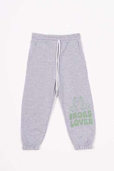 zepkids Žaba Štampano Elastična noga Siva boja Trenerka za dečake Jednostruki...