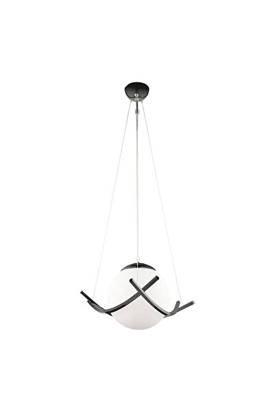 Genel Markalar Güney 30'luk Tekli Siyah Renkli Camlı Sarkıt Avize