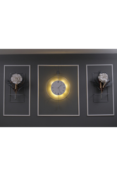 MetaQuartz Aksesuar Büyük Boy 5'li Kristal Elegante Set Gümüş Beyaz - Modern ...