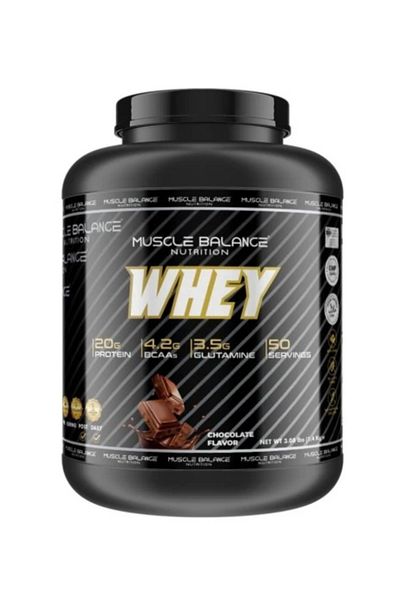 MUSCLE BALANCE Whey Protein 1400 Gr 50 Servings Chocolate