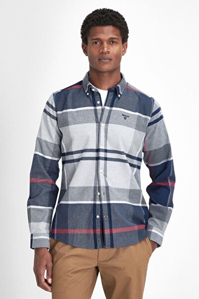 Barbour Iceloch Tailored Gömlek Tn21 Blue Granite