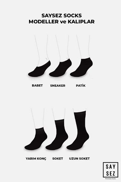 SAYSEZ Red Bamboo Premium Socks - Elastic and Seamless, Box of 6