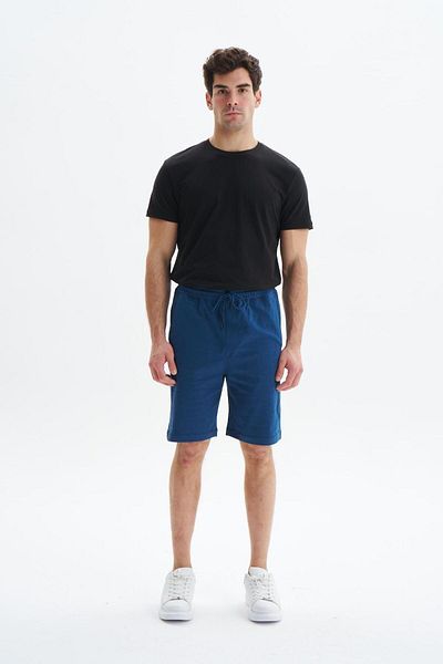 Arma Ανδρικό σορτς Indigo Regular Fit Basic Single Jersey 100% βαμβακερό σορτς με πλαϊνές και πίσω τσέπες Y 29504279302