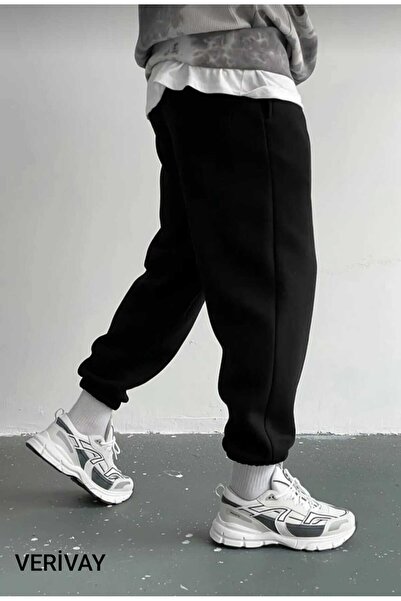 Verivay Unisex Sweatpants Elastic Waist and Legs Sweatpants with Pockets