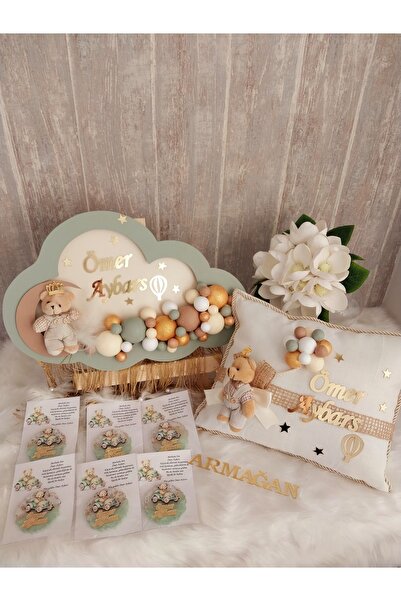 ARMAĞAN BEBEK NİKAH ŞEKERİ Bebek Bubble Kapı Süsü,Takı Yastığı,20 Adet Magnet