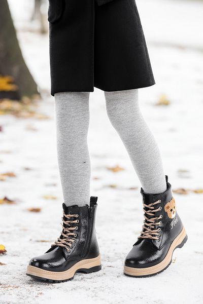 KARAMAZI Karamazı Kids Thermo Sole Girl's Boots 625 Ζαρωμένο δέρμα