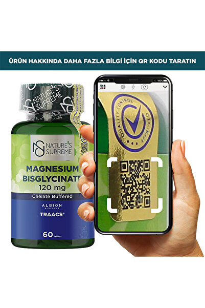 Nature's Supreme Magnesium Bisglycinate 120 Mg 60 Tablet