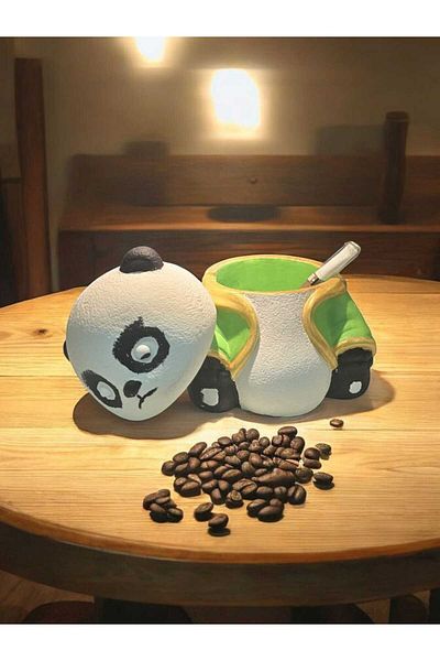 GLOBELUX Decorative Luxury Design Panda Ash Tray Ashtray (Set of 2)