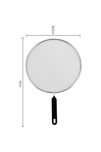 ModaCar Flou Frying Oil Non-Splashing and Flour Sieve