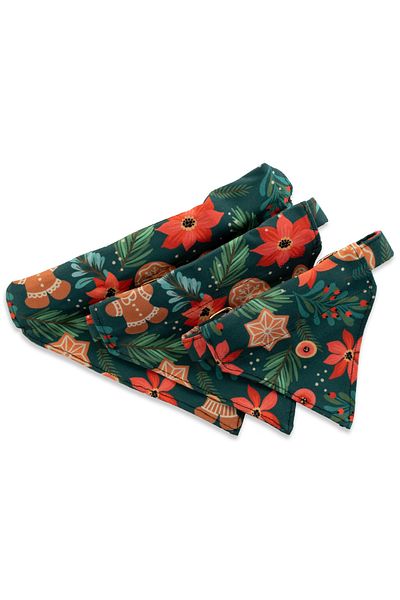 Elvellon Airtag Compatible Bandana Dog Collar – 3 Sizes, 8 Pattern Options |   Durable and Stylish