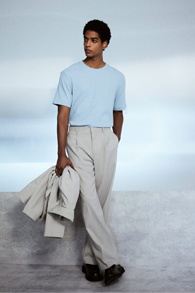 H&M Tekstüre Tişört Regular Fit