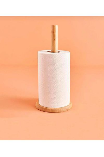 BKC HOME Bamboo Paper Towel Holder