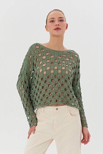 Nish&Chic Women's Knitwear - Hole Detailed