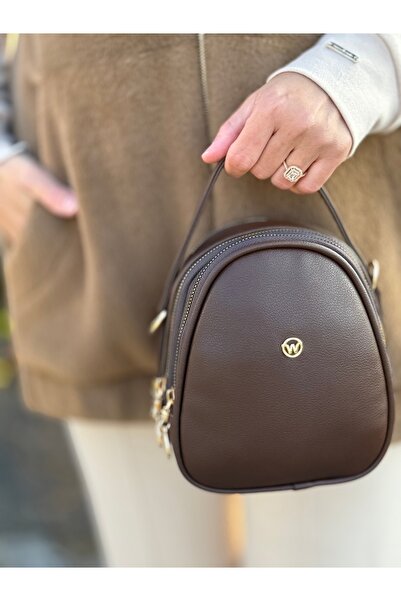 DEV 3 ADAM Geantă de mână și de umăr, elegantă și utilă, cu curea lungă reglabilă pentru femei, maro