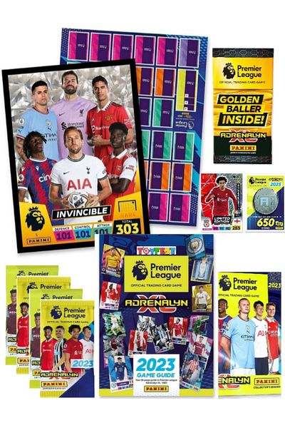 Panini England Premier League 2022 - 2023 Football Player Cards Mega Starter Pack with Album