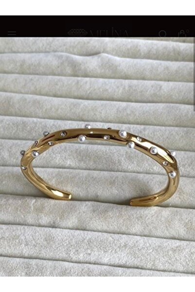 Zarifincijewellery Çelik incili kelepçe