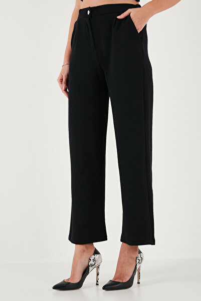 Lela Regular Fit High Waist Loose Wide Leg V-Neck Vest Suit 5866199