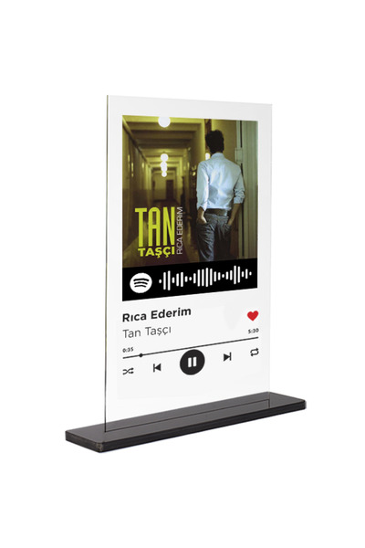 Dekori-Spotify Plak-Rica Ederim/Tan Taşçı 15x20cm