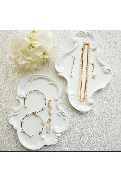 Minima Art Studio Decorative Jewelry Organizer Jewelry Product Shooting Set Presentation Plate