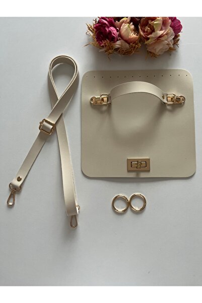 zg hobi aksesuar حقيبة محبوكة من الجلد الصناعي بحزام قابل للتعديل، مجموعة غطاء