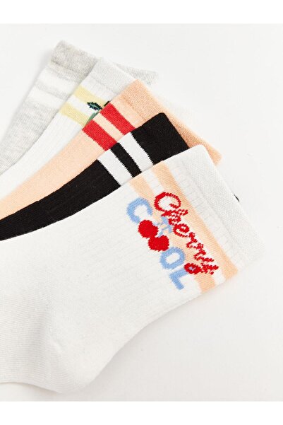 LC Waikiki Patterned Girl's Socks 5-Piece (W4)