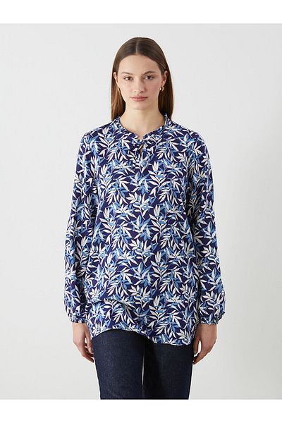 LC Waikiki Women's Blouse with Tie-Down Collar Flower