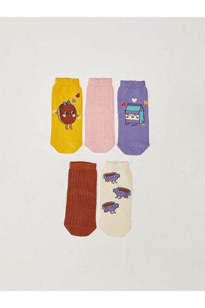 LC Waikiki Patterned Baby Girl Socks 5-Piece (W1)