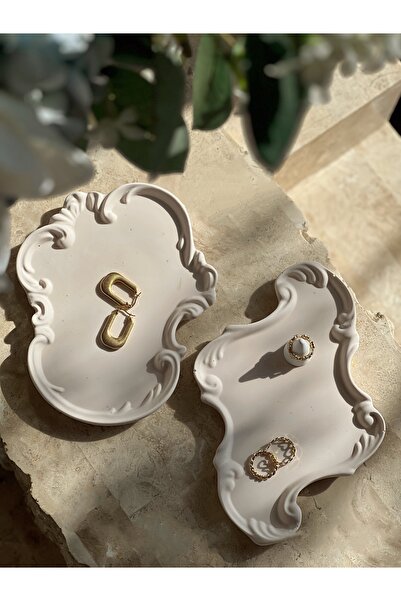 Minima Art Studio Decorative Jewelry Organizer Jewelry Product Shooting Set Presentation Plate