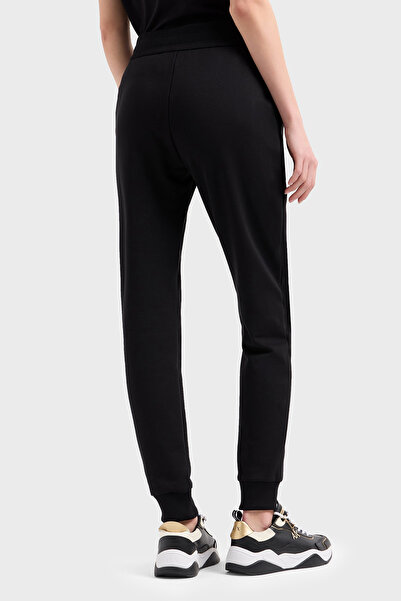Armani Exchange Cotton Regular Fit High Waist Elastic Jogger Pants