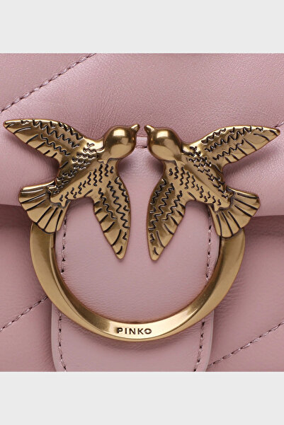 PİNKO Pinko prošívaná taška s řetízkem z pravé kůže 100039 A0F2 O81Q