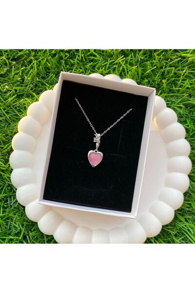 Le Manolia Accessories قلادة على شكل قلب مخلب من الفولاذ للنساء قلادة هدية من...