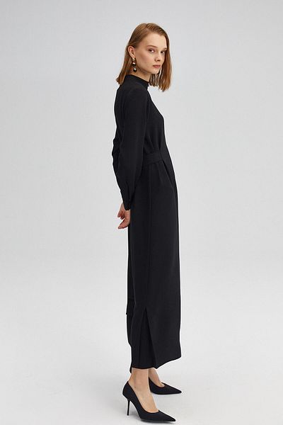 Touché Privé Crop-Kleid mit Taillengürtel
