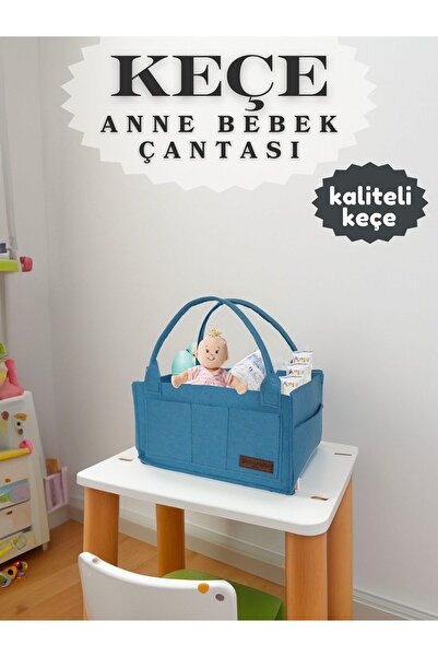 YUNUSOĞLU HOME Keçe Anne Bebek Bakım Çantası Yenidoğan İçin Organizer Düzenle...
