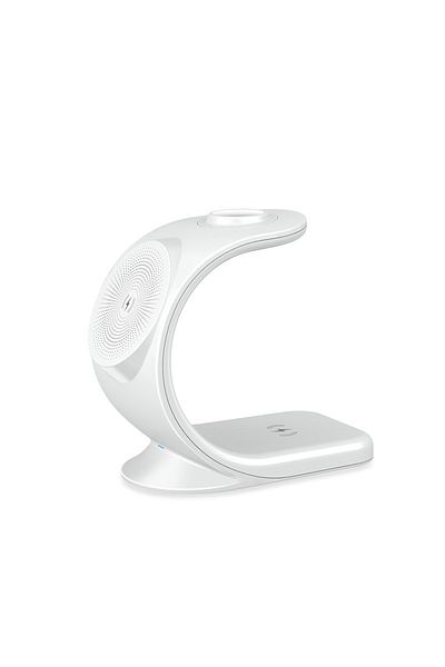 fulina Wireless Charger,15W Fast Wireless Charging Stand, 3 in 1 Desktop Wireless Charging Station