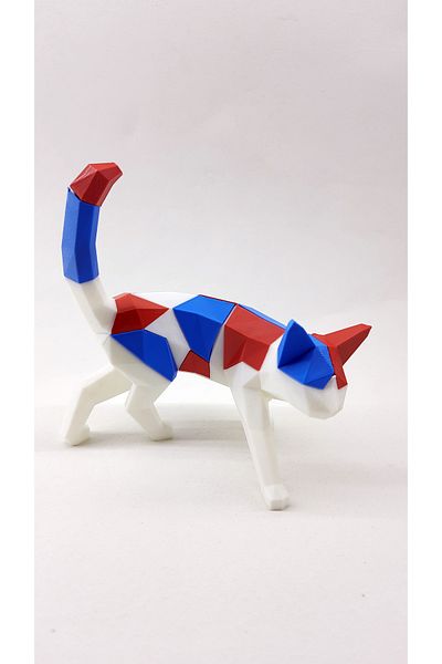 CFK 3D Puzzle - Red Magnet Cat Puzzle