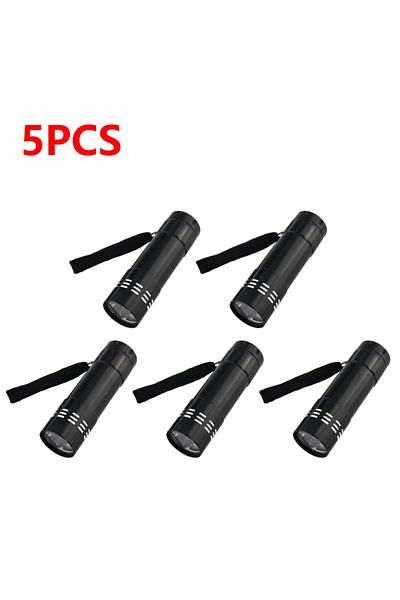 Choice 5PCS 1/5/10PCS 9 LED UV Flashlight UV Black Light Mini UV Light Torch 50LM 395nm Detector Lamp Porta