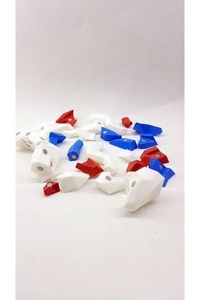 CFK 3D Puzzle - Red Magnet Cat Puzzle