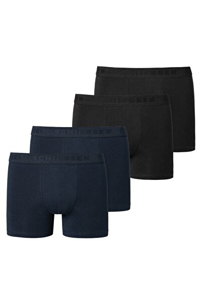 Schiesser Jungen Shorts 4er Pack - Serie 95/5, einfarbig, Organic Cotton