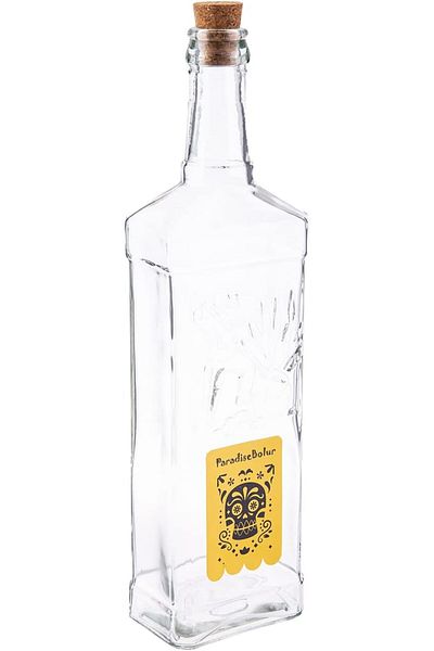 AKDC Glass Bottle L(6CM) XW(8CM) XH(32CM) Transparent