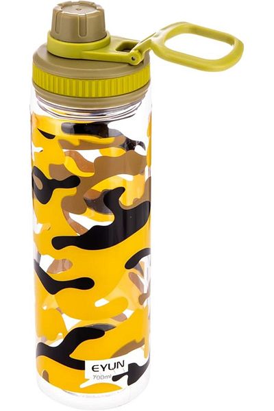 AKDC WATER BOTTLE YELLOW 7CMX7CMX25CM Yellow, Black, Brown