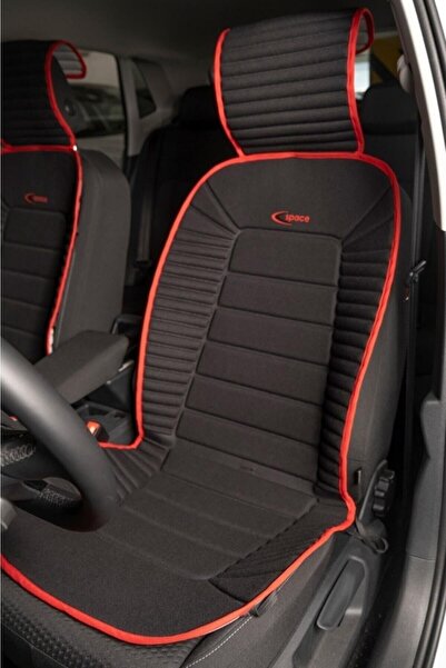 Space Skoda Favorit Розкішні автомобільні подушки для сидінь, комплект з 2 штук, Bumerang, чорно-червоні