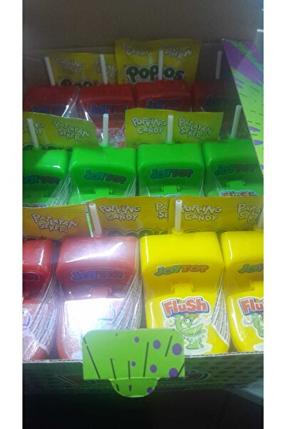 Candy 5 Adet Flush Klozet Şeker 6'lı Tuvalet Şeker Lollipop Lu Wc Şeker