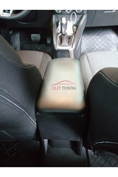 ElitTuning Clio 5 Deri Kol Dayama Kolçak Siyah Özel Üretim Mdf